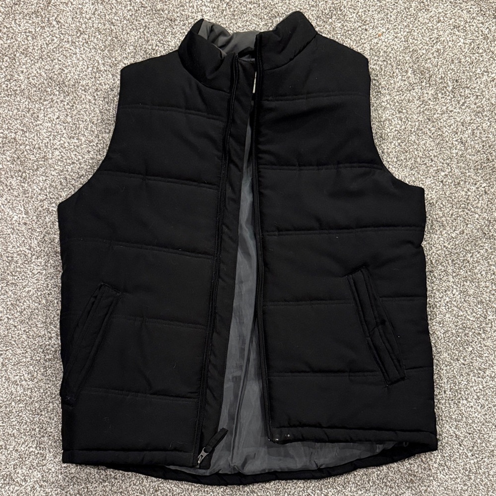 Weatherproof Men's Black Quilted Vest